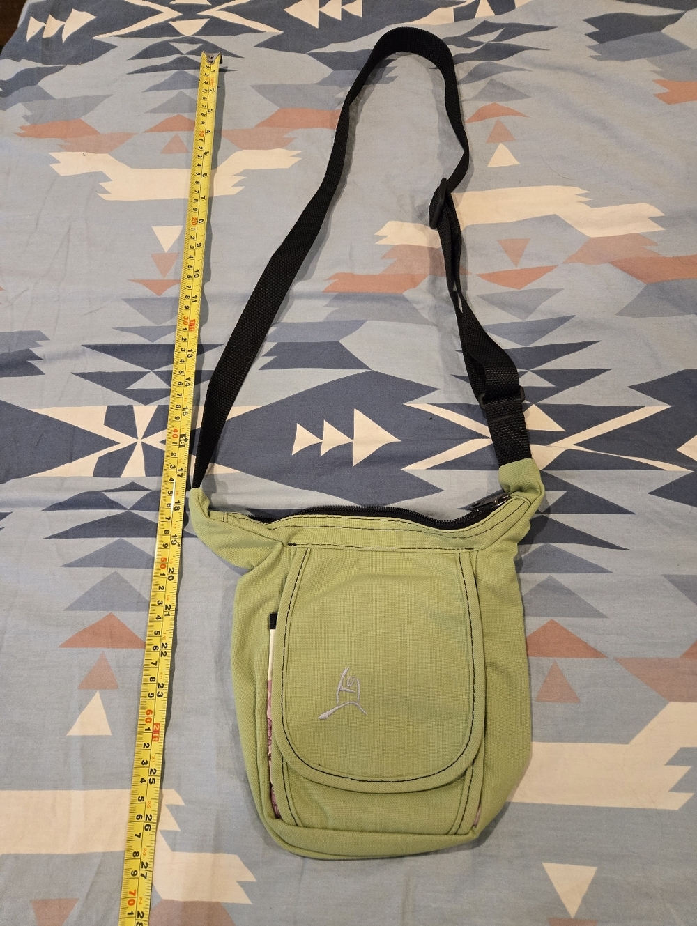 REI Overland Eqipment Lime Green Crossbody Sling Bag.